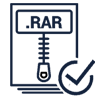 No modification of data in RAR file